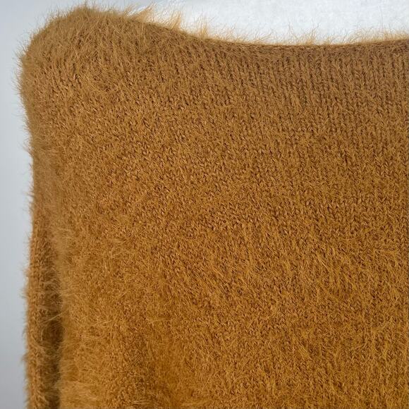 Anthropologie Pilcro Cropped Eyelash Sweater LP Large Petite Cozy Boho Soft - Picture 5 of 10